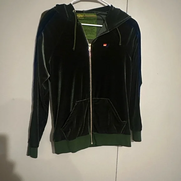 Aviator Nation Black Velour Hoodie - Picture 2 of 5